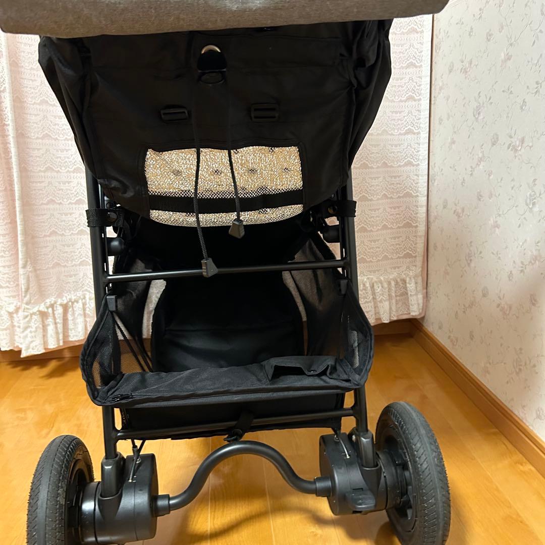 美品　Aprica アップリカ　3輪ベビーカー スムーヴプレミアムAB グレー