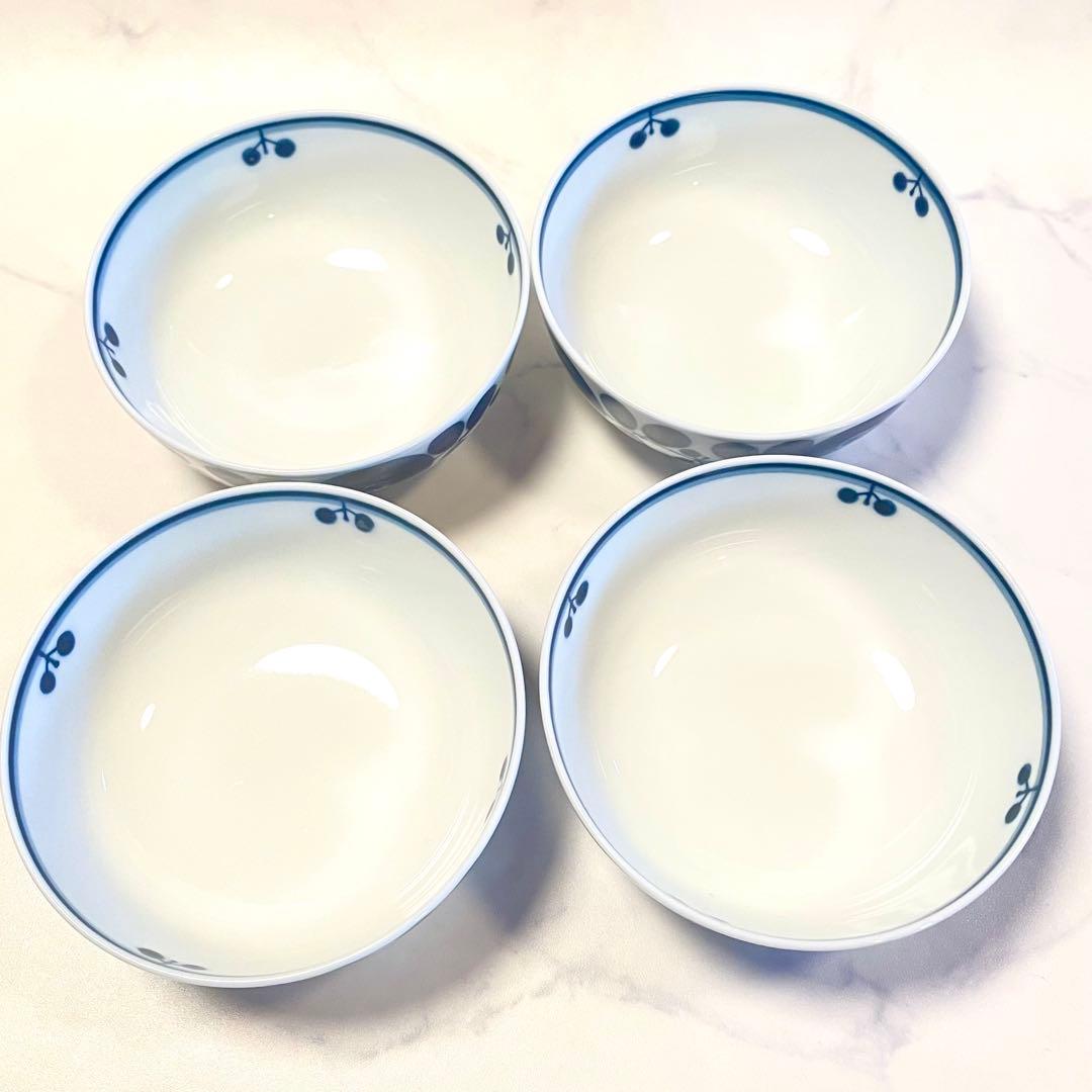 波佐見焼⭐︎白山陶器　ブルームボール　M サイズ1個　Sサイズ4個セット　北欧風