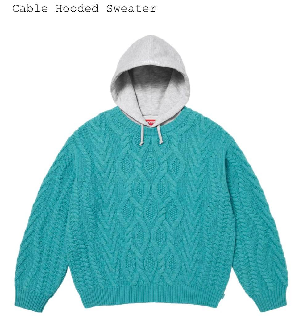 Supreme Cable Hooded Sweater - メルカリ