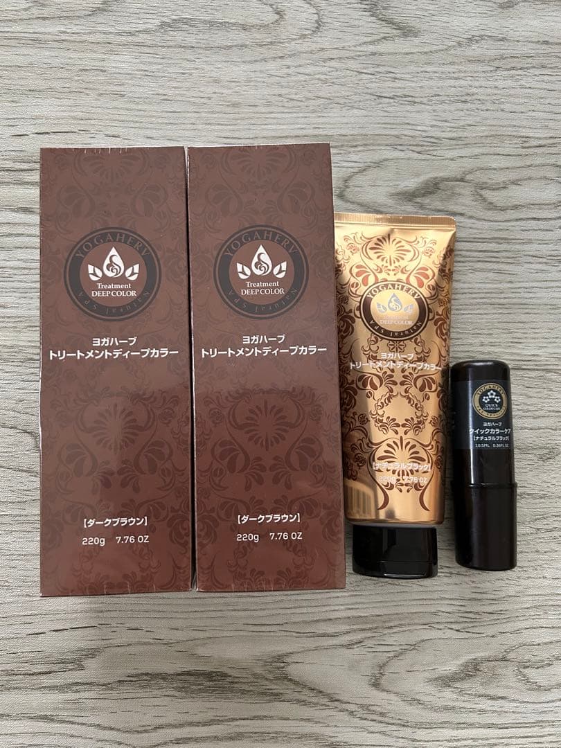 ヨガハーブトリートメント ディープカラー&クイックカラーケア 4点