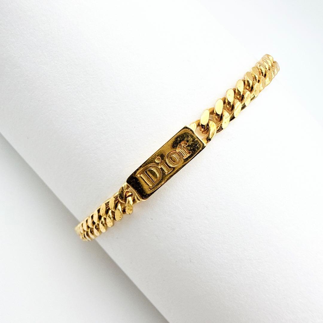 3059 人気✨Dior ブレスレット CD 刻印 ゴールド - メルカリ
