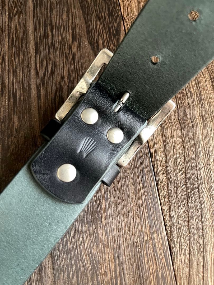 スタッズギャリソンベルト 牛ヌメ シルバー 38mm HTC CALEE