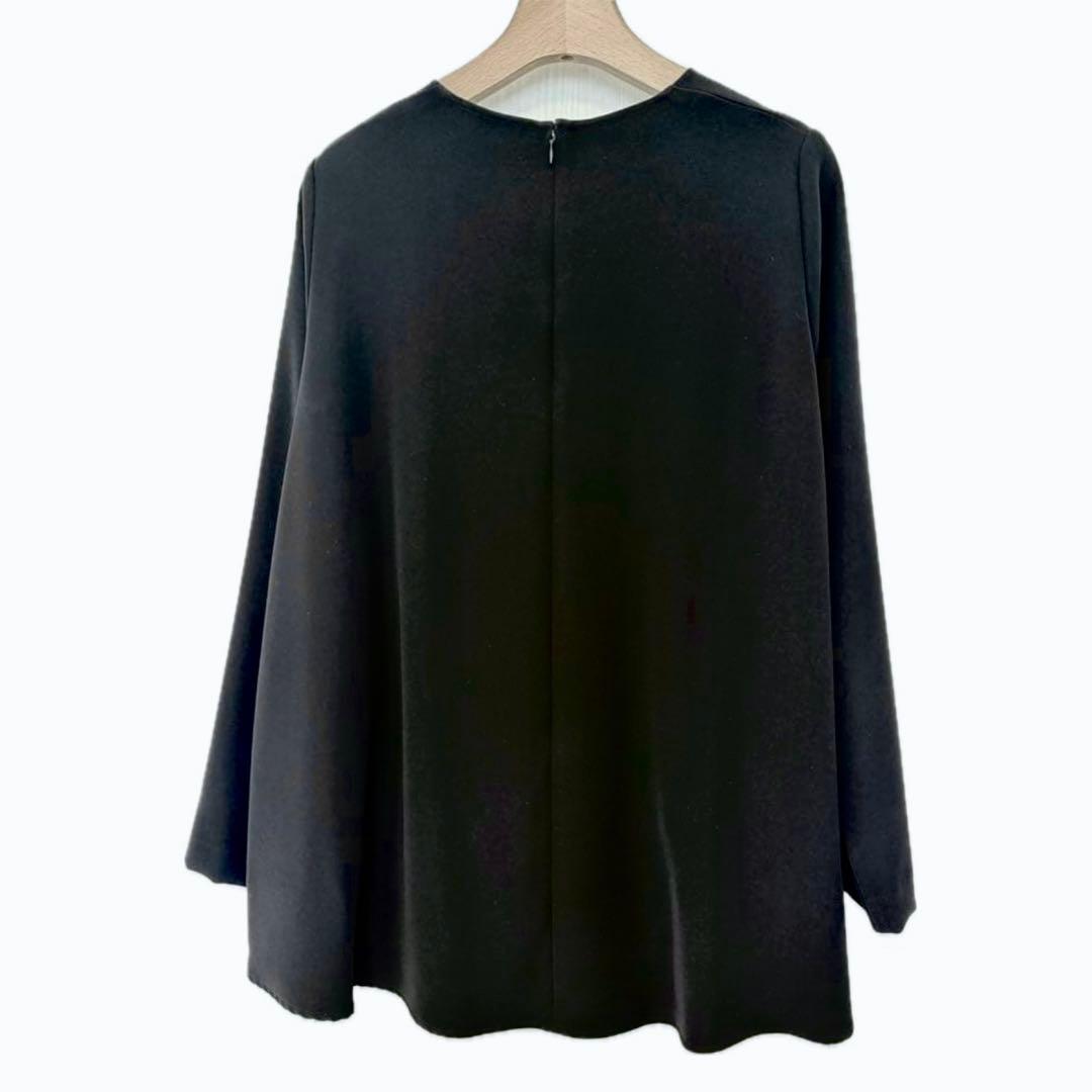 YOKO CHAN ヨーコチャン 長袖ペプラムブラウス ブラック 38 - メルカリ