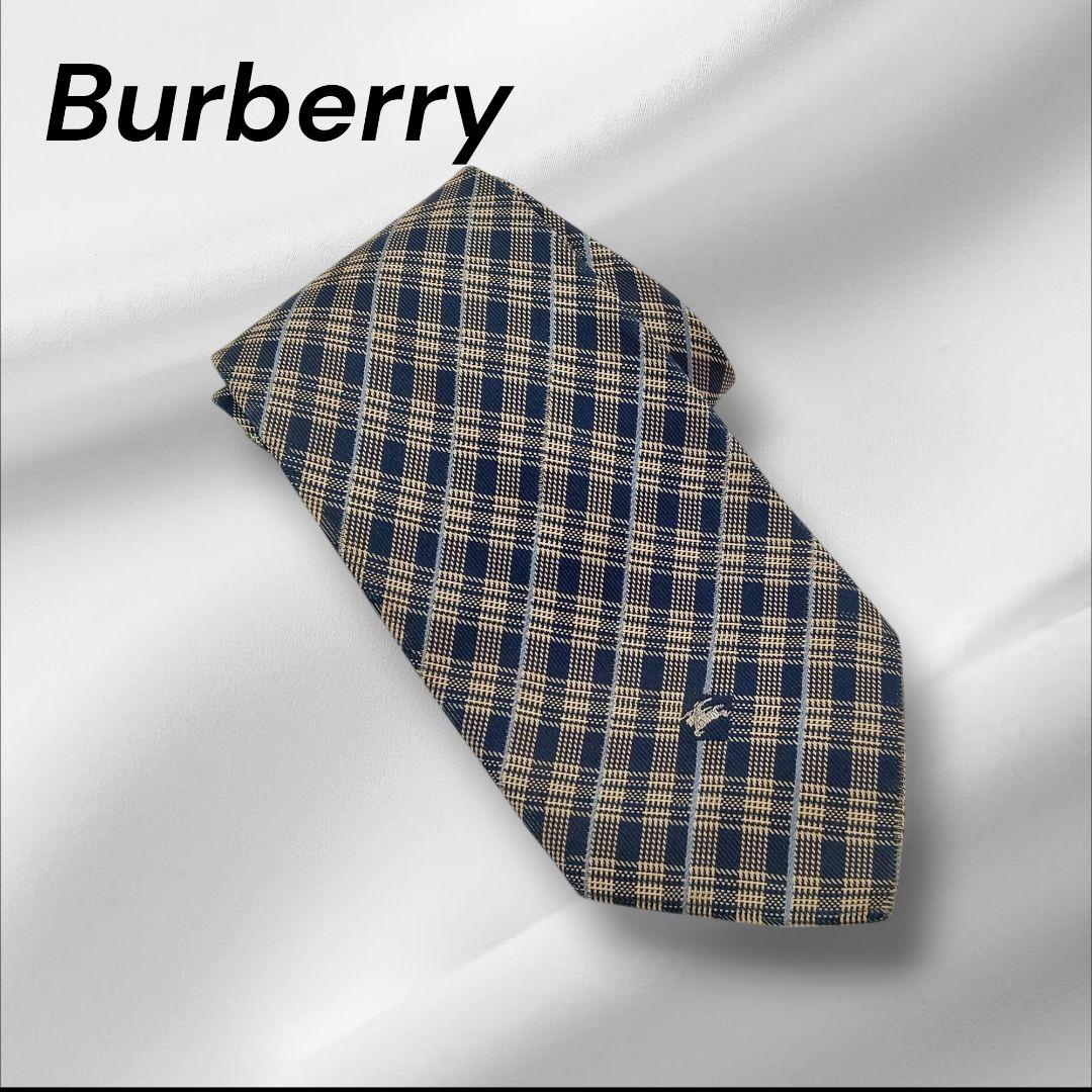 極美品】 Burberry チェック柄 ネクタイ - メルカリ