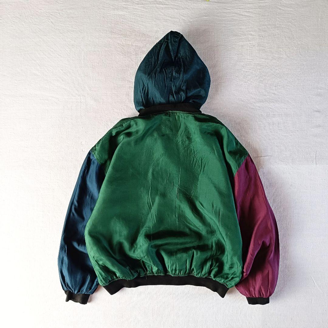 80s Pnotest Blues クレイジーパターン シルクパーカー