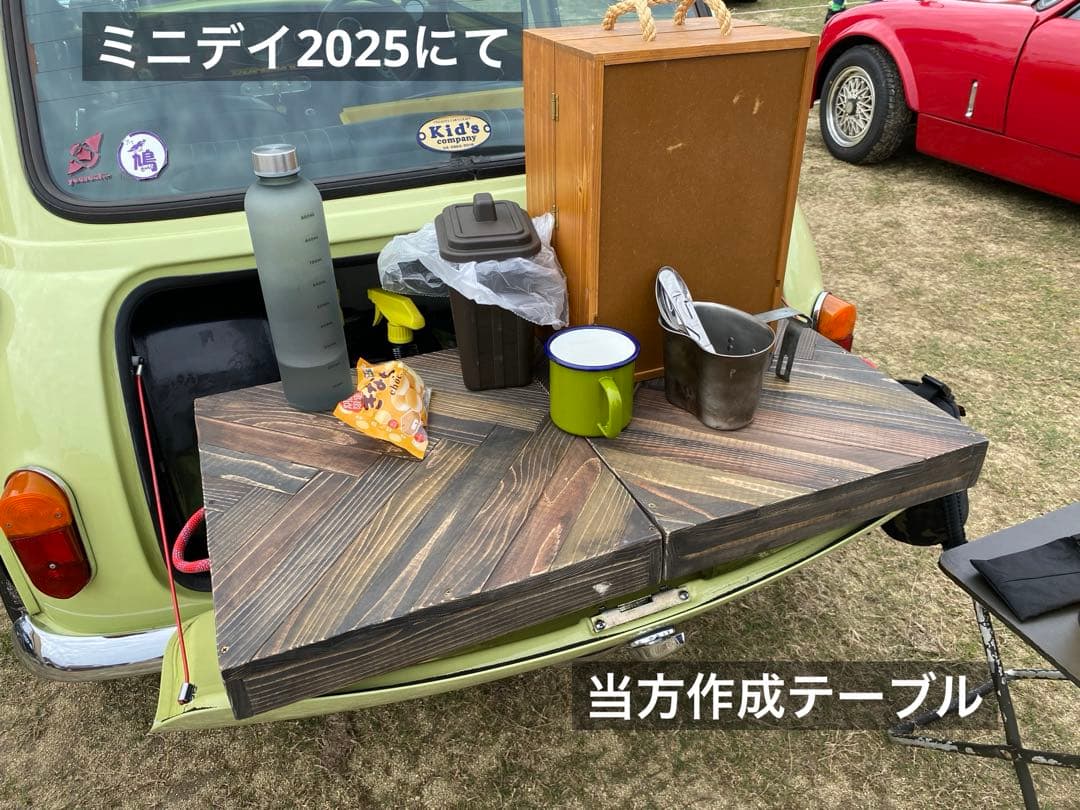 新作 ローバーミニ3wayトランクテーブル黒系3色ユニオンジャック