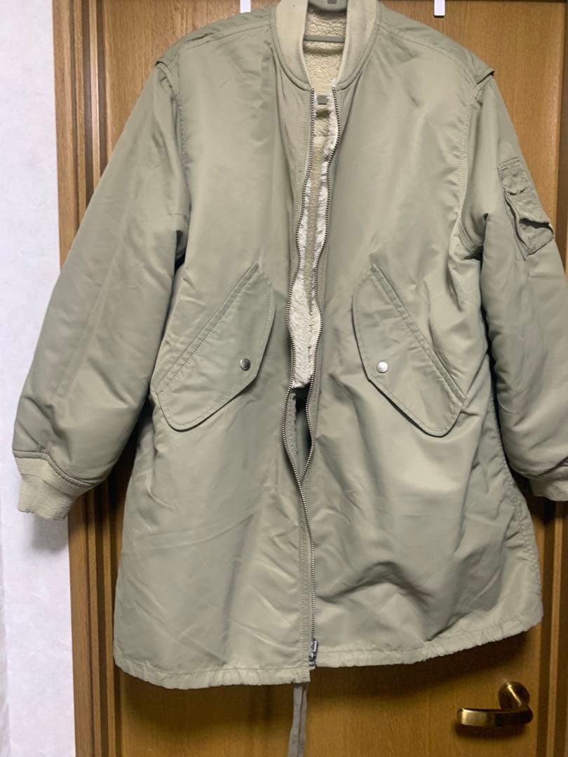 《ドラマ着用》【サステナブル】MA-1ボアリバーシブルコート