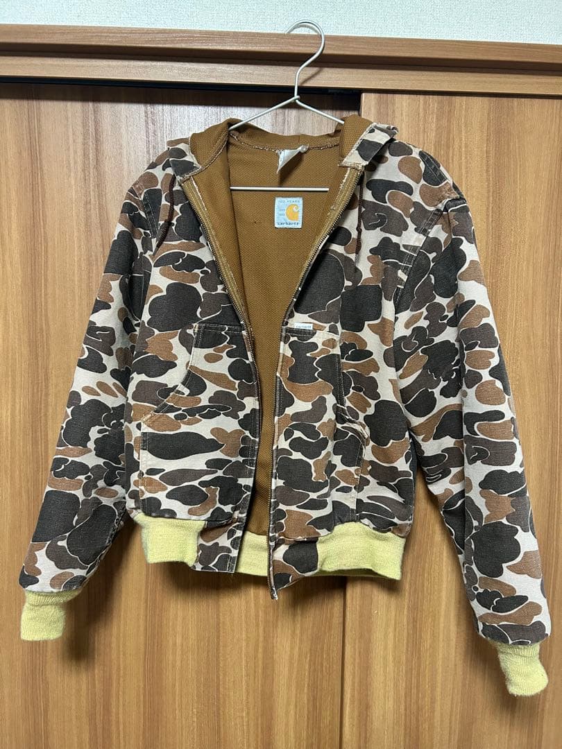 80'sCarhartt 希少　星タグ　短丈迷彩ジャケット u5065-1.jpg