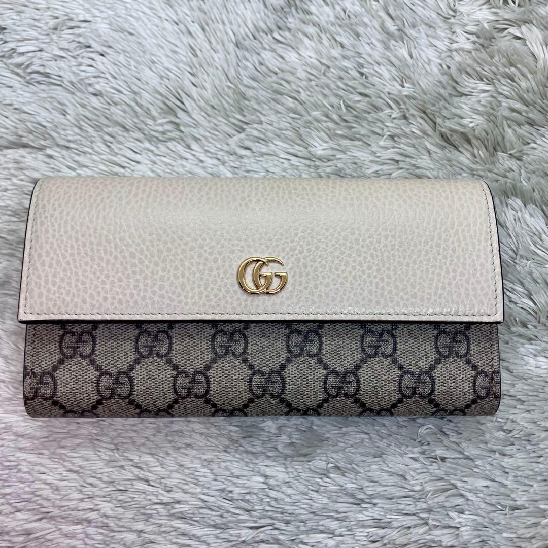 極美品箱付き✨GUCCI 長財布 マーモント コンチネンタルウォレット GG