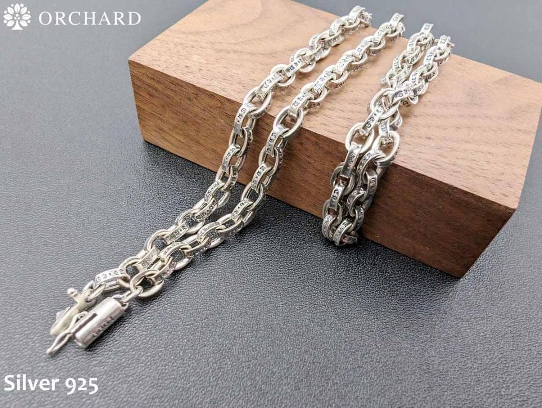 匿名配送/シルバー925/ネックレス/ペーパーチェーン60cm - メルカリ