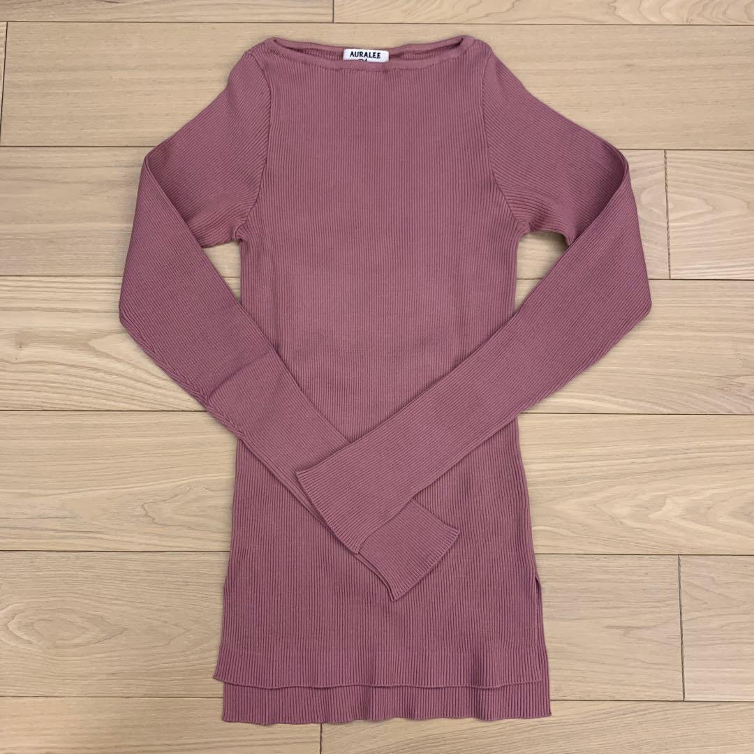 AURALEE×Ron Herman♡︎ギザボートネック ピンク - メルカリ