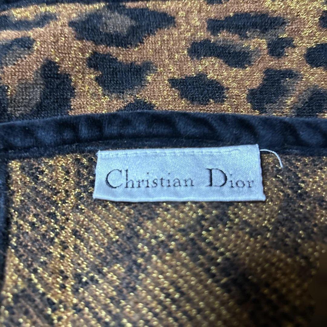 ディオールChristian Dior レオパード柄 ウールショール Christian Dior（クリスチャン・ディオール） クリスチャン ディオール