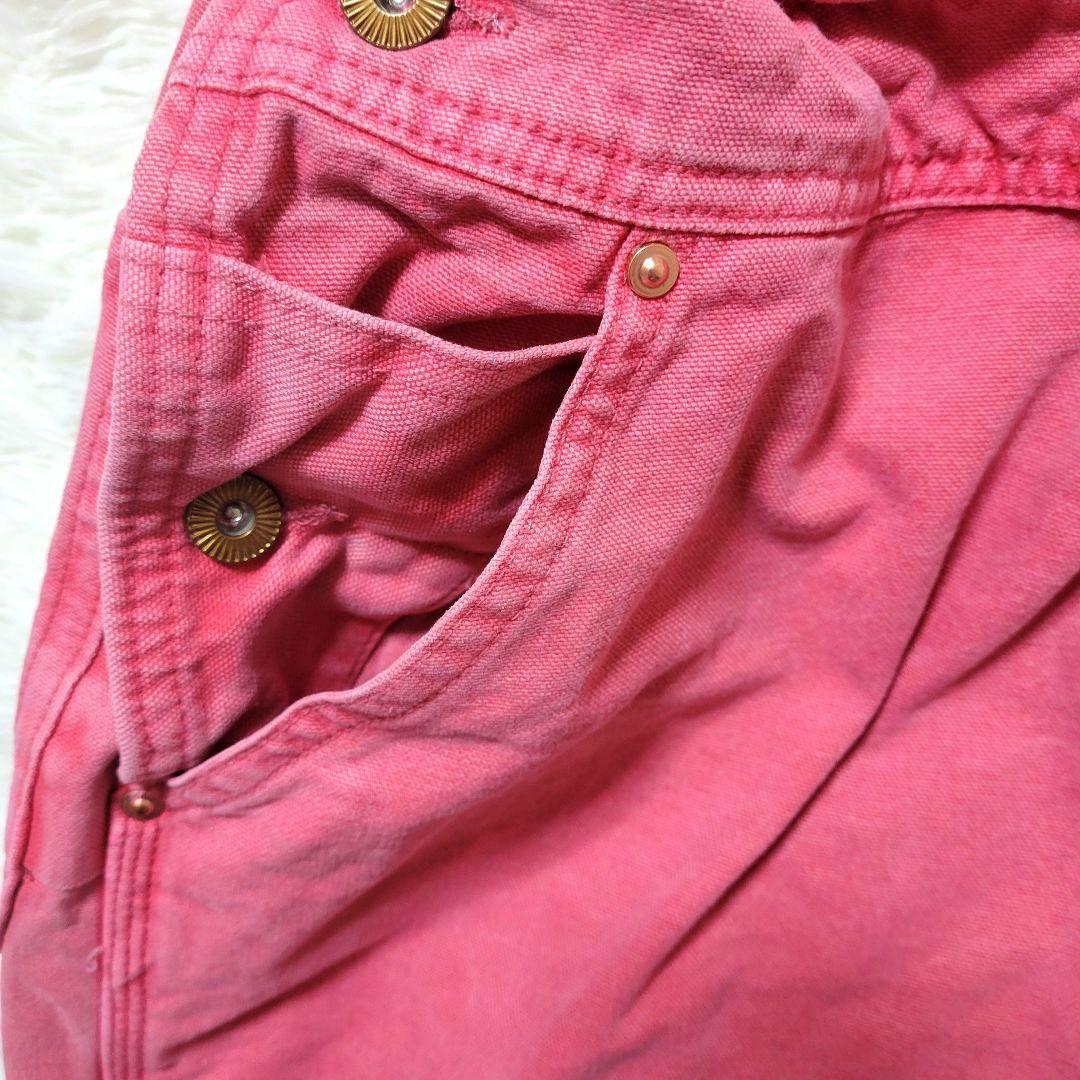 MARET マレ♡オーガニックダックワークONワークオーバーオール ピンク