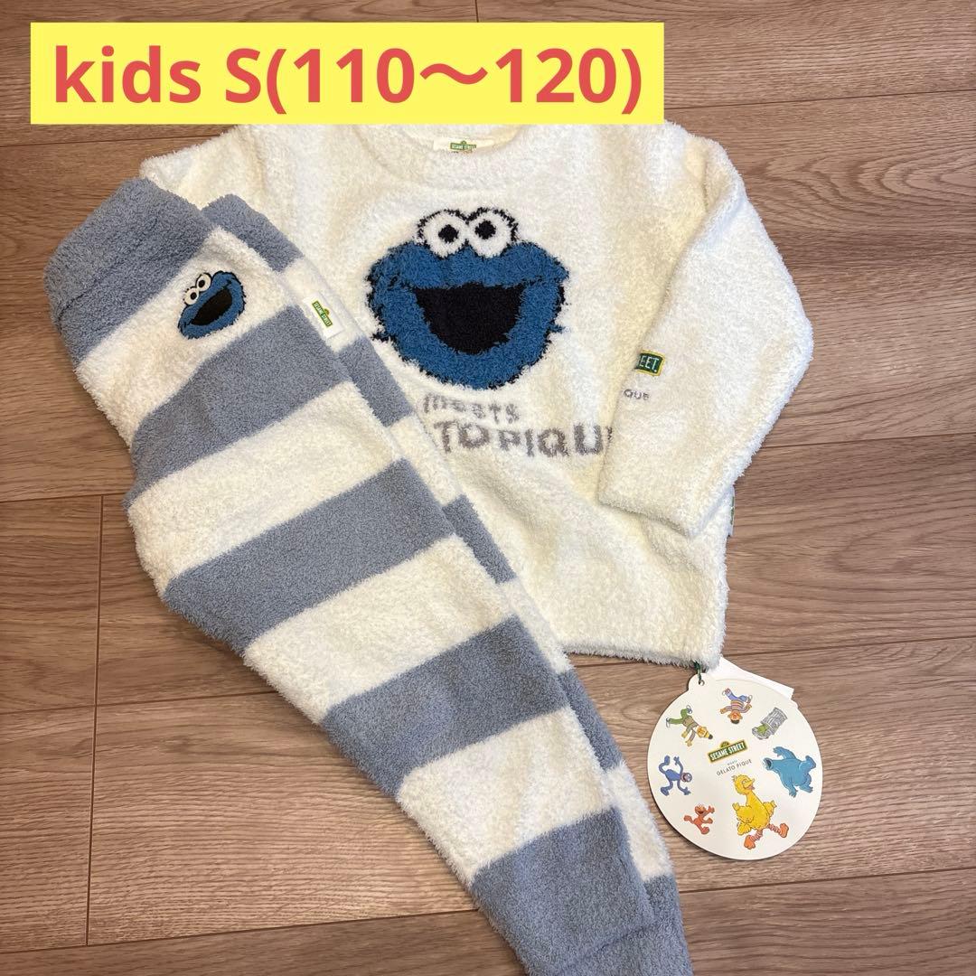 GELATO PIQUE クッキーモンスター パジャマ S gelato pique（ジェラートピケ）の「【SESAME STREET】クッキー