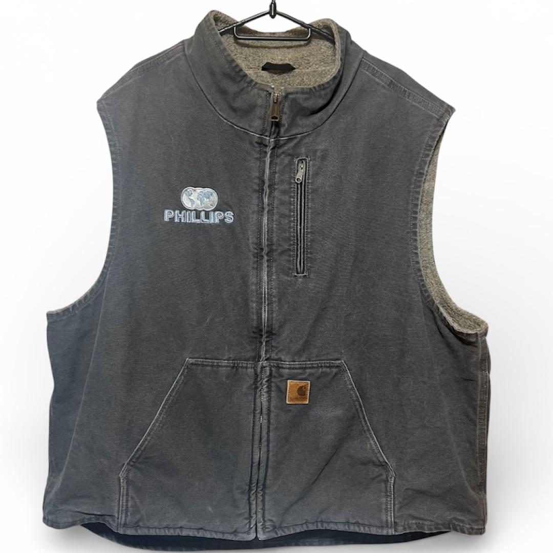 Carhartt ベスト　ダックベスト　2xl 中古・古着通販】CarHartt (カーハート) ダックベスト オリーブ サイズ