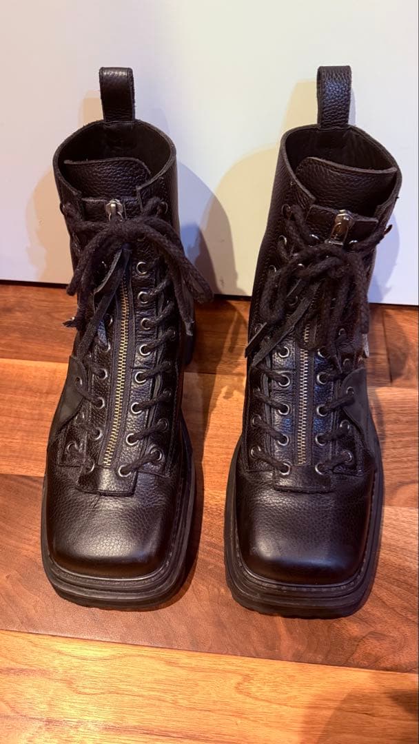 24AW]DAIRIKU / Square Toe Fireman Boots