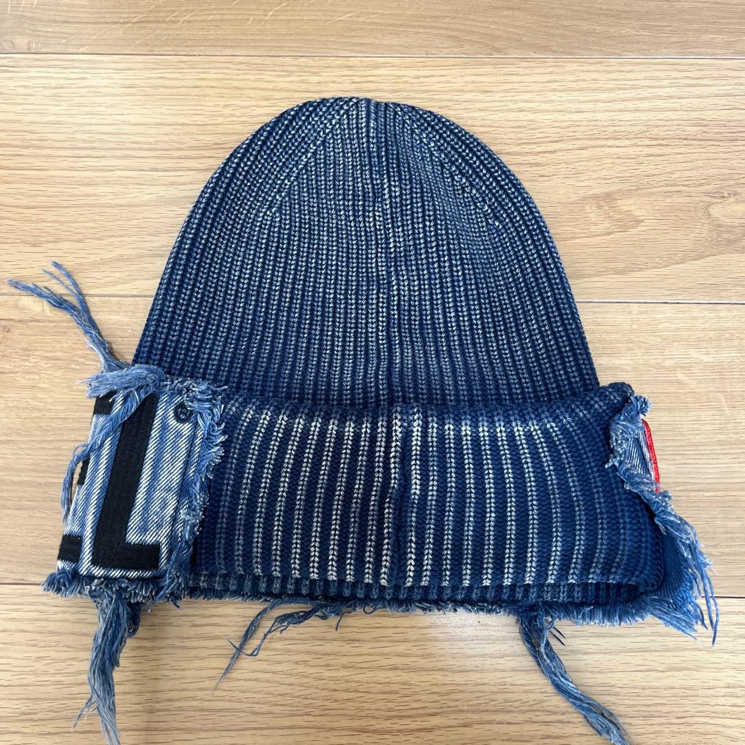 DIESEL フリンジ付きニット帽 リブニットキャップ「K-FROK」 - メルカリ