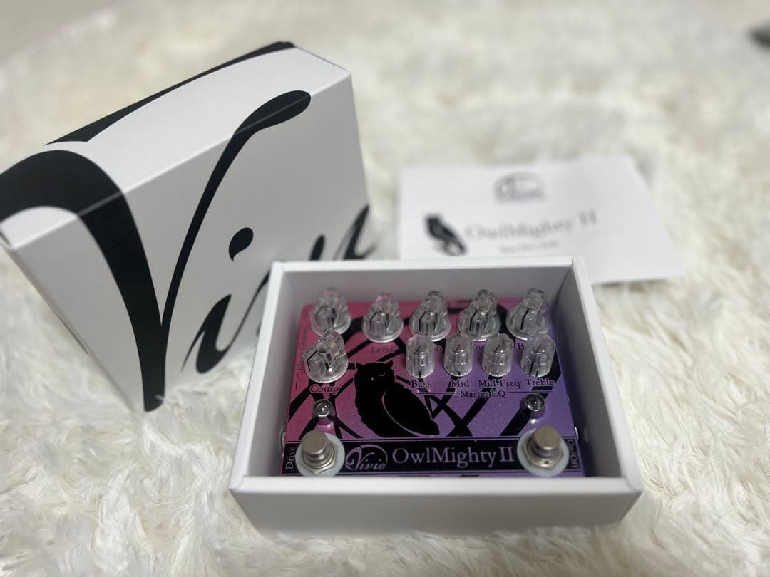 Vivie Owlmighty2 II ベースエフェクター Amazon | Vivie OwlMighty II -BassPreamp- | ベースプリアンプ | 楽器
