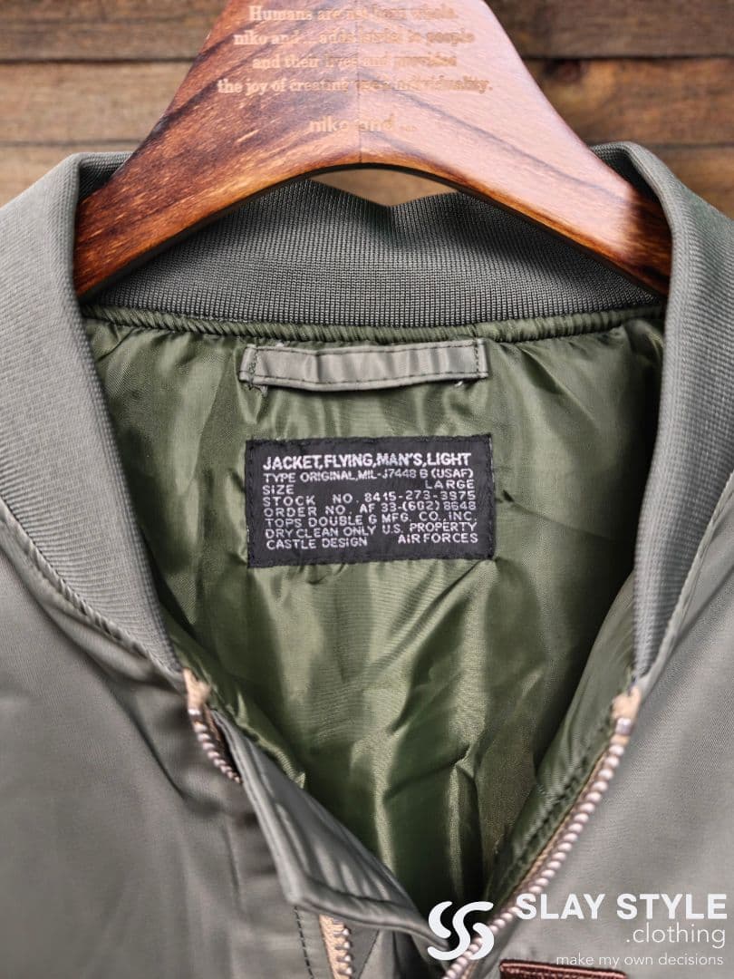 新品 10%off L *WII USAF 2025 MA1セージグリーン - メルカリ