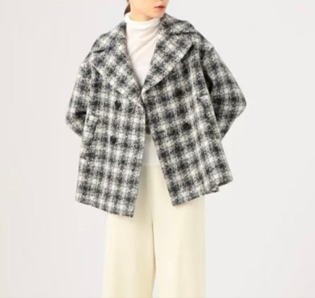 トゥモローランドコレクション　ブリエネップツイードハーフコート 定価8万5千円