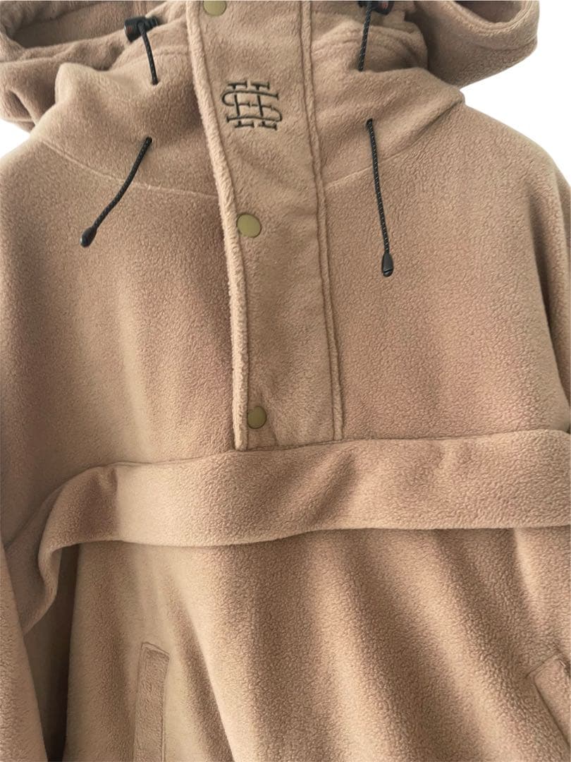 SEE SEE LIGHT FLEECE JACKET【BROWN BEIGE】