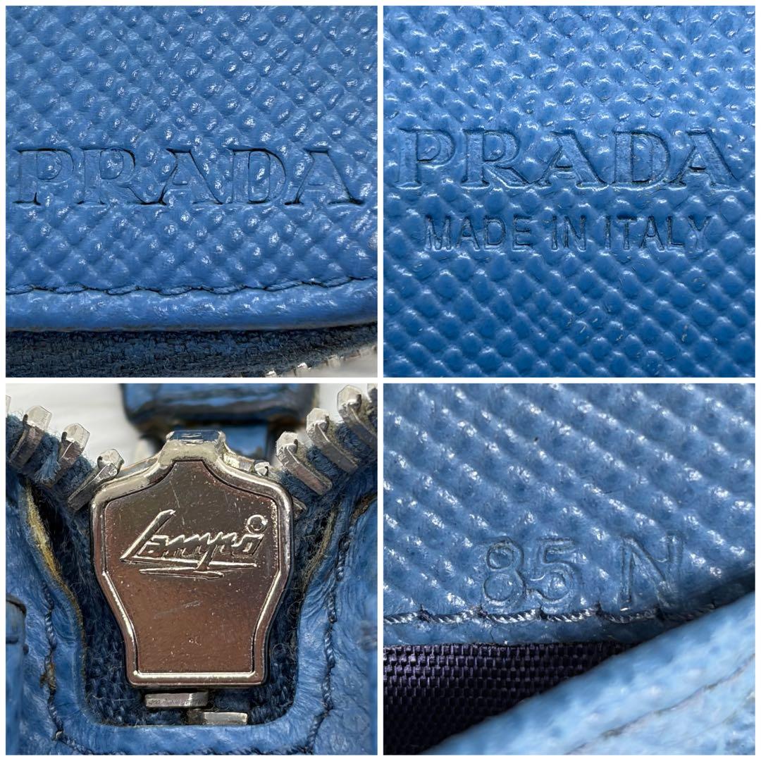 美品✨プラダ 長財布 ラウンドジップ オーガナイザー サフィアーノ