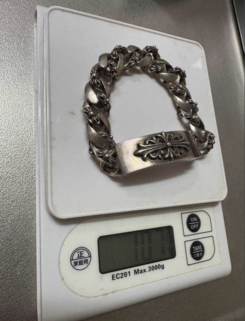 クロムハーツ フローラルクロス IDブレスレット