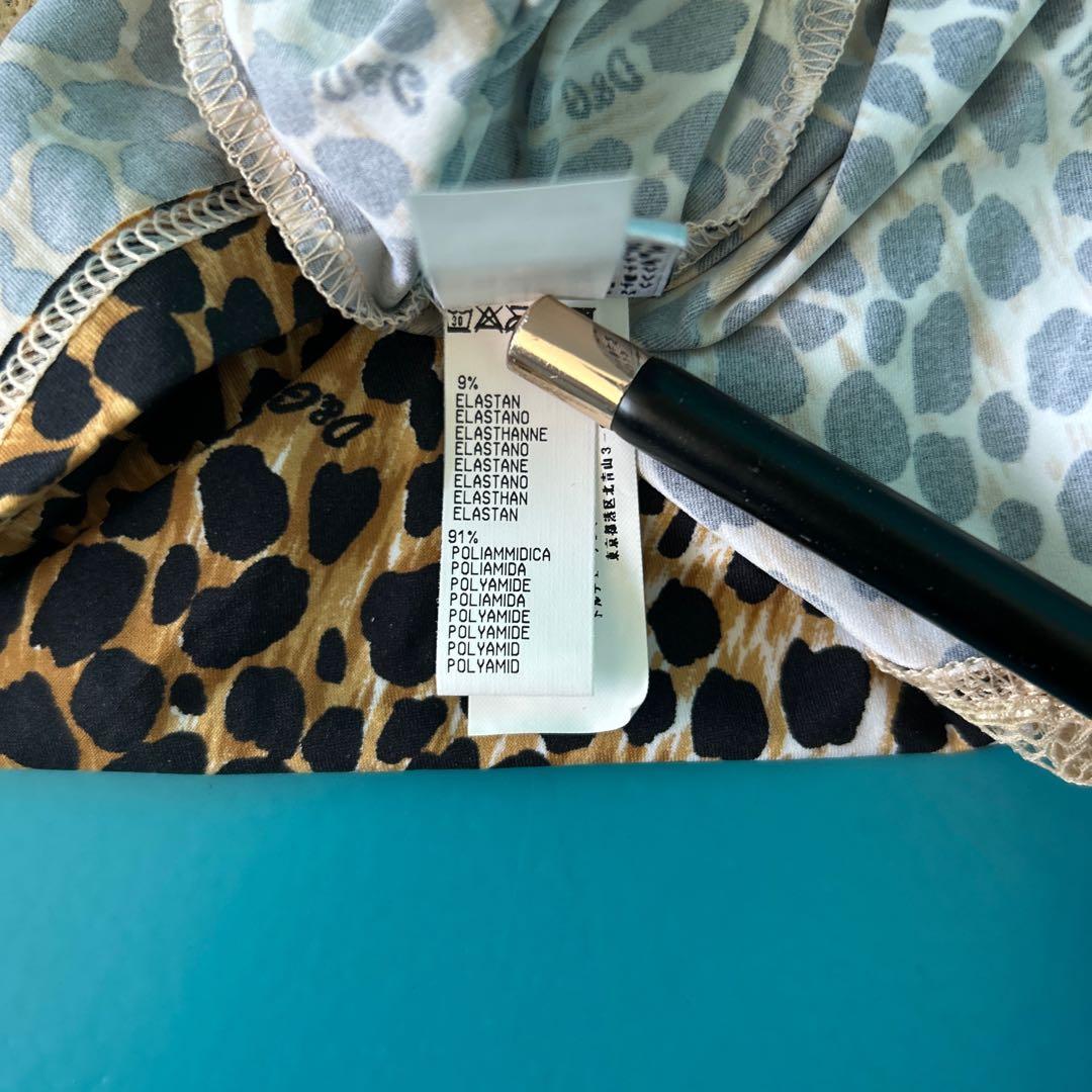 1354D&Gドルチェアンドガッバーナ ヒョウ柄レースタンクトップ