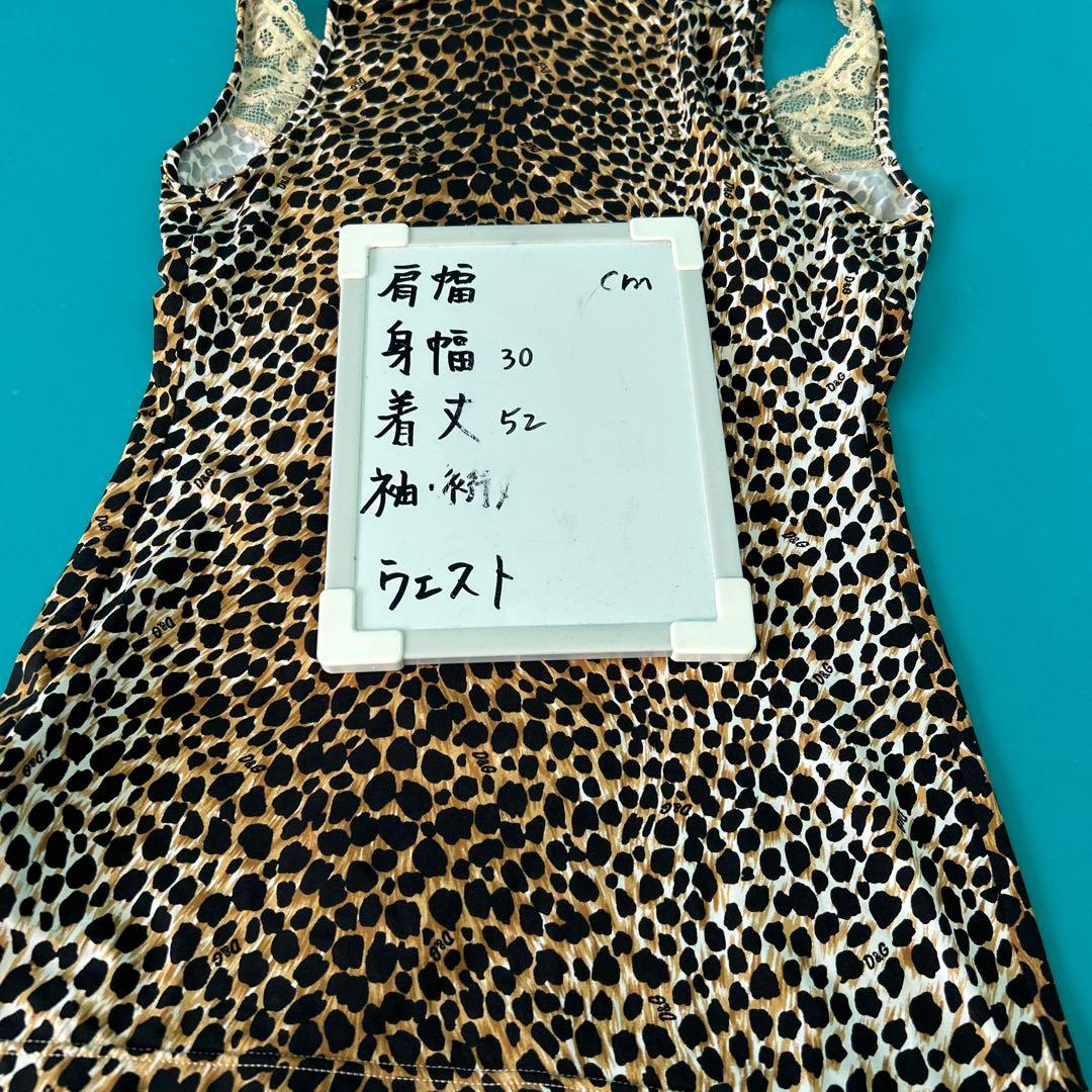 1354D&Gドルチェアンドガッバーナ ヒョウ柄レースタンクトップ