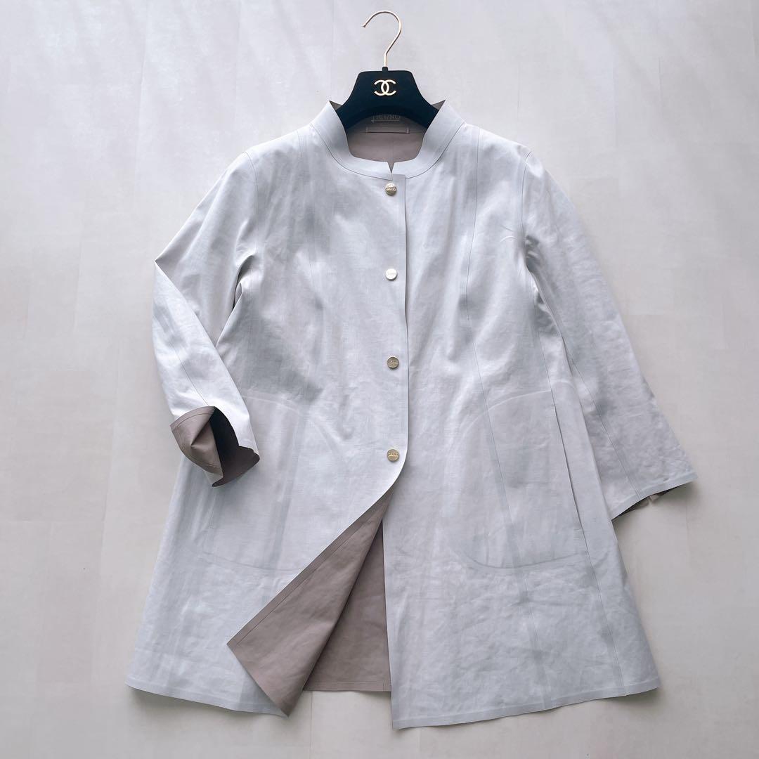 美品✨ヘルノ スプリングコート ジャケット リバーシブル 金ボタン