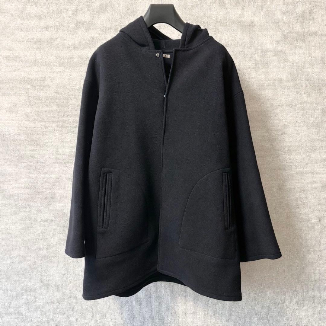 【AURALEE】ヘビーメルトン フードコート ウール100% 日本製 サイズ4