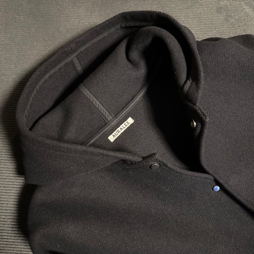【AURALEE】ヘビーメルトン フードコート ウール100% 日本製 サイズ4