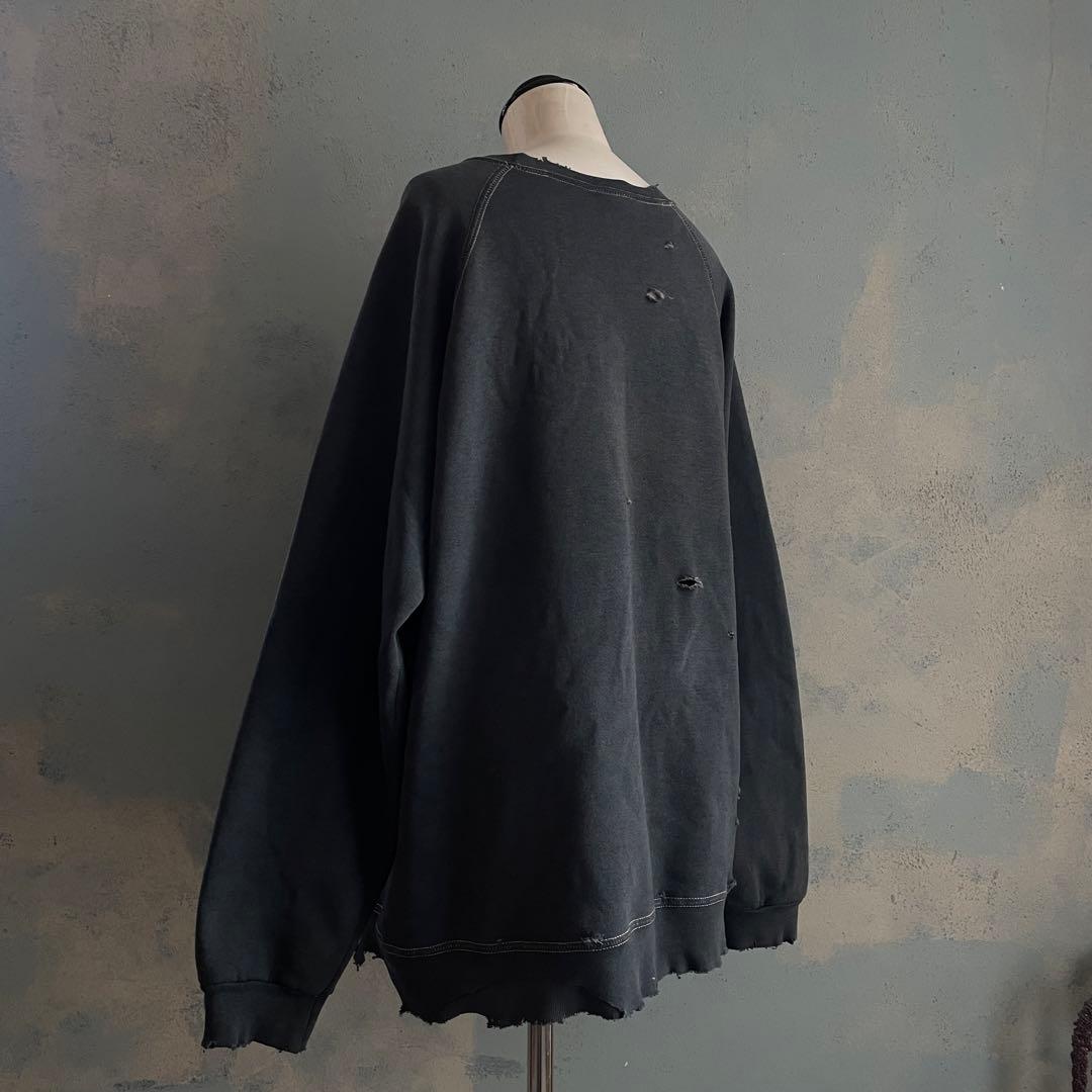80s old“adidas”後染“ペンキ“grange boro sweat