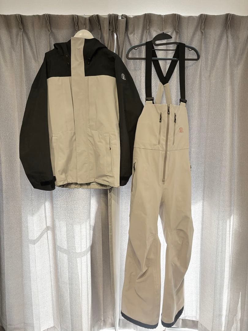 UNFUDGE GENTLE JACKET BIBPANT セット UNFUDGE OUTERWEAR | GENTLE JACKET , GENTLE BIB PANTを各サイズ着て