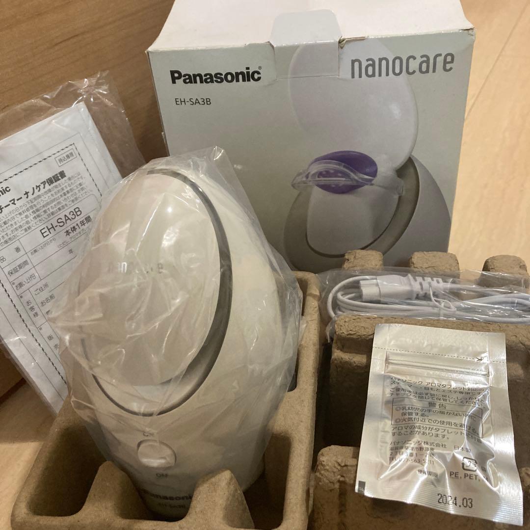 新品・未使用 箱無し Panasonic ナノケア スチーマー EH-SA3B - メルカリ