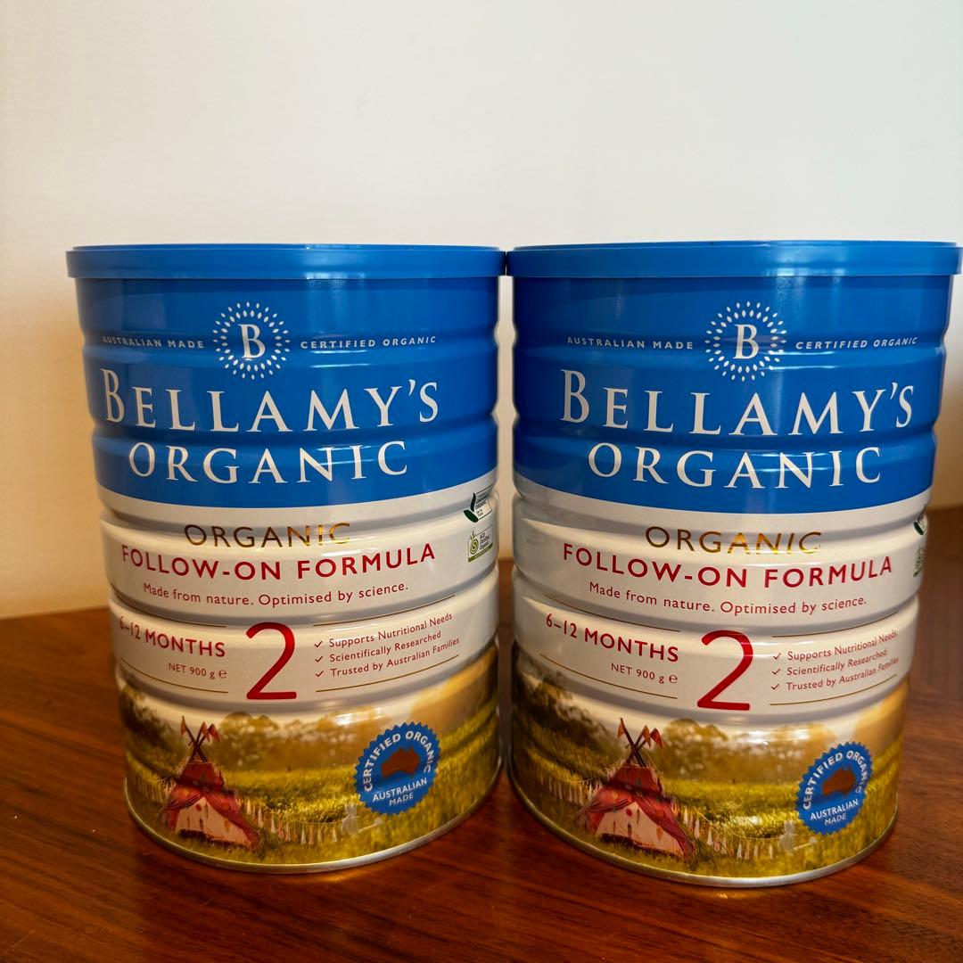 ベラミーズ オーガニック 粉ミルク step2 (6〜12ヶ月) 　2缶セット Bellamy's（ベラミーズ）オーガニック粉ミルク 大缶 800g 混合2缶