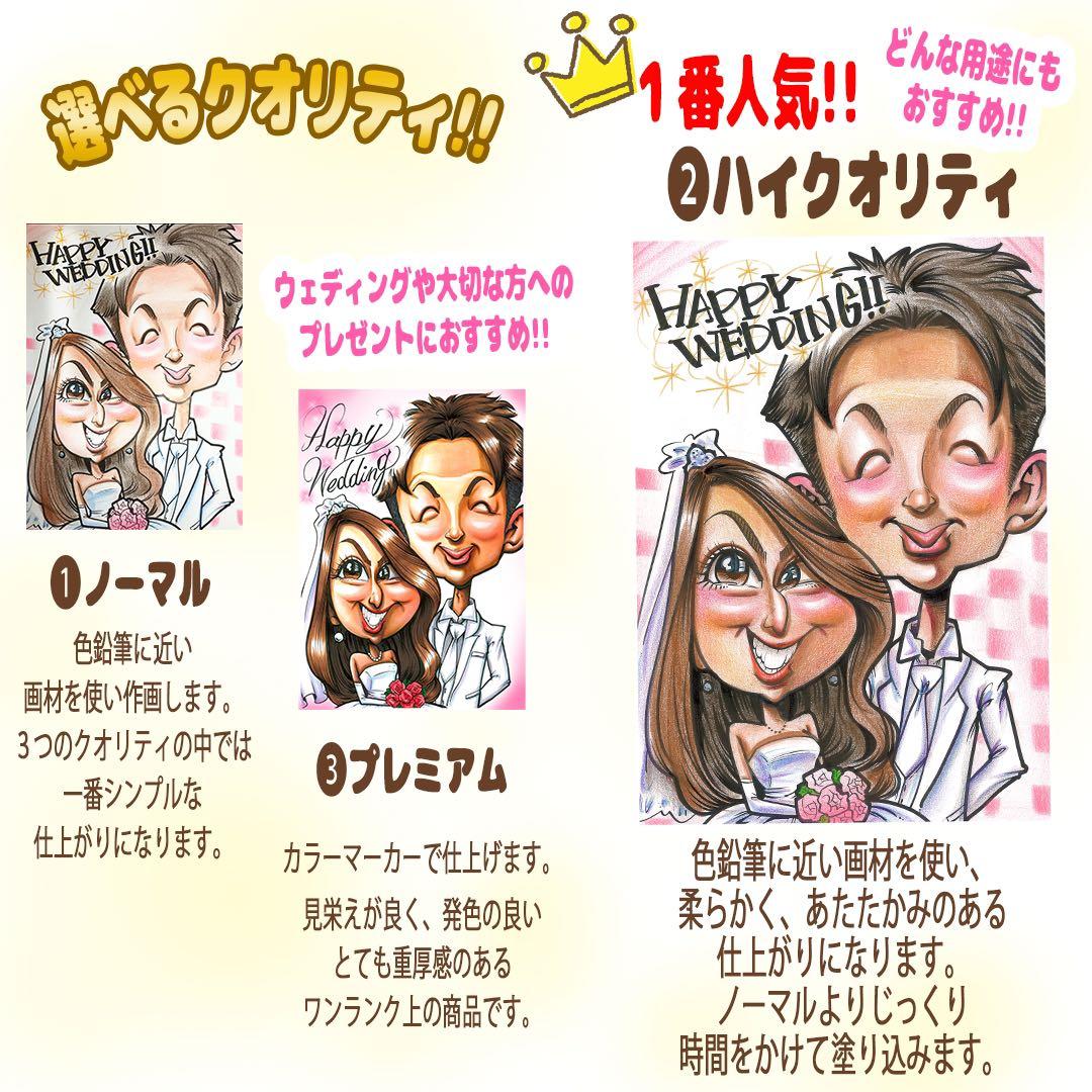 結婚式で伝える】世界で1枚のオーダー似顔絵☆ご両親感謝状