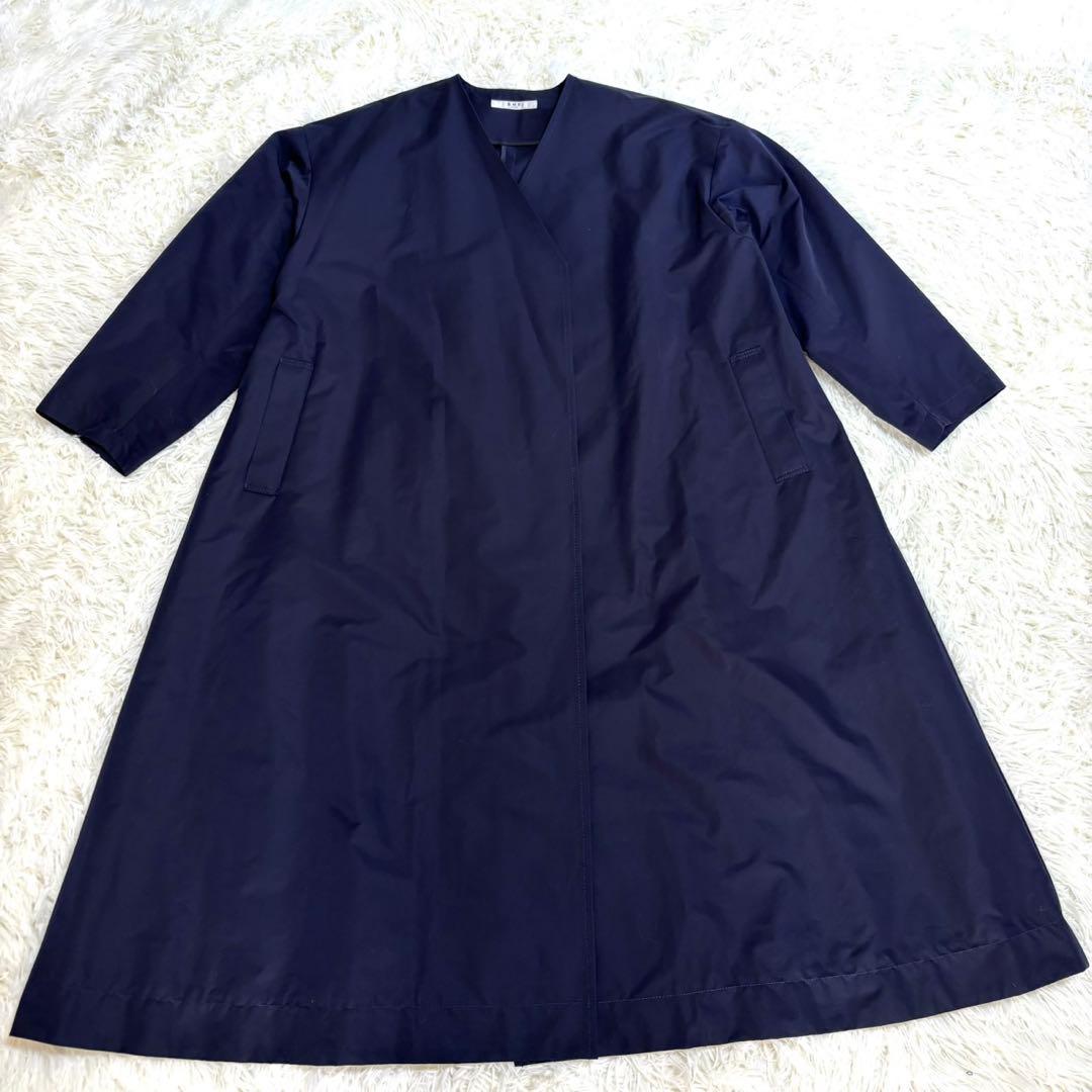 【極美品】SHE Tokyoコート　Doris ネイビー　大きいサイズ