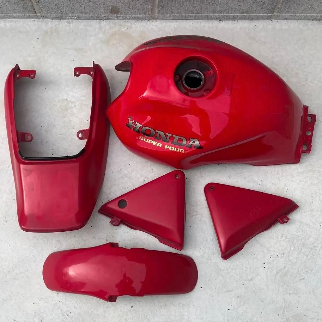 cb400sf nc31 外装 赤ソリ タンク サイドカバー テール フェンダー