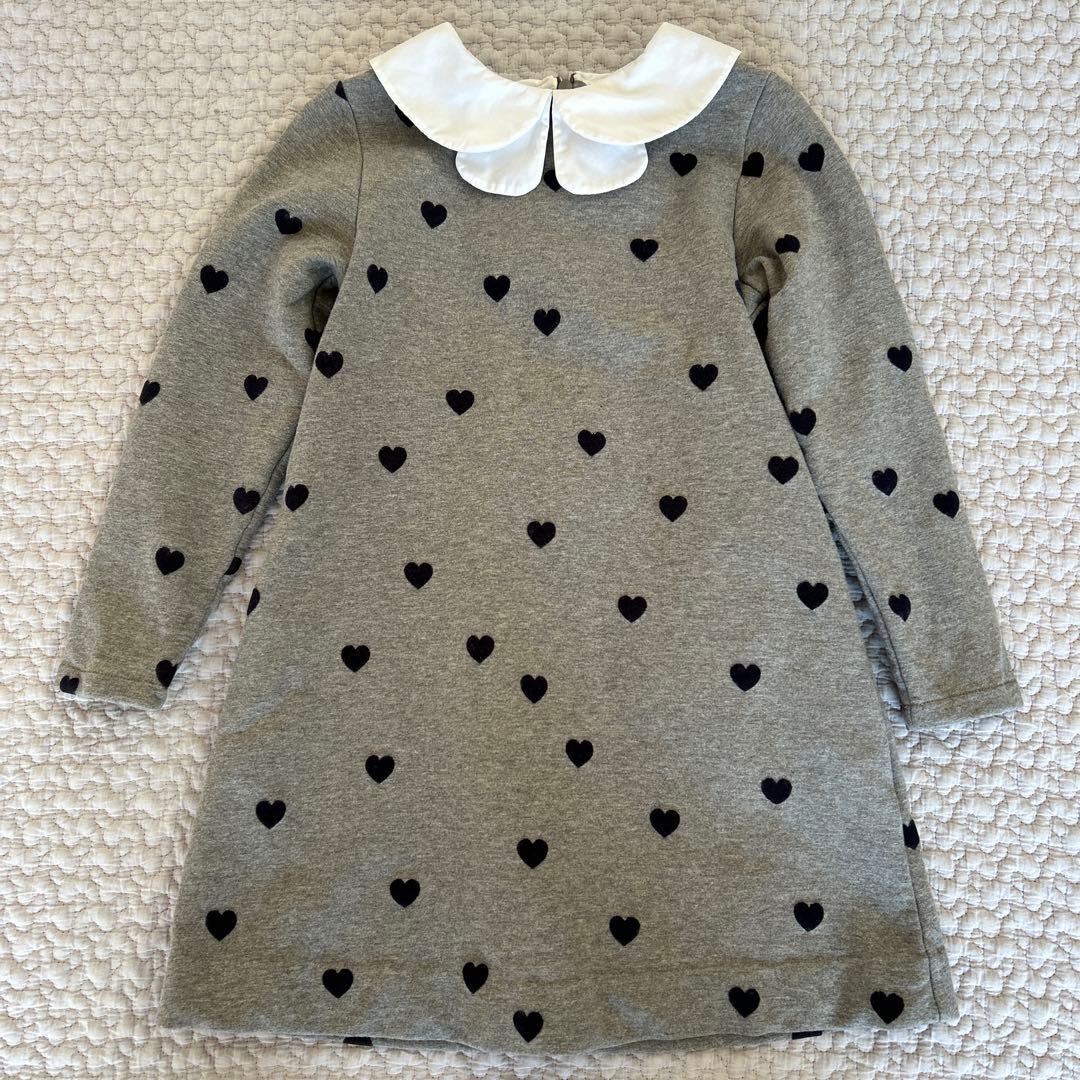 ジャカディ グレー ハート柄 ワンピース 6A 116cm - メルカリ