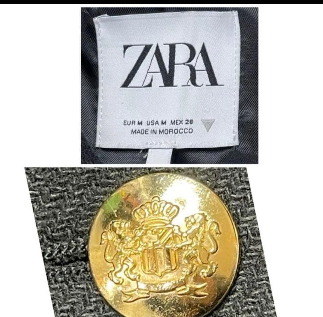 ナポレオン ジャケット 金ボタン ショート ブラック M