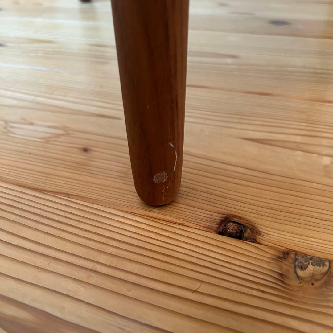 《美品》　アモック　リップチェア　ウォルナット×グリーン