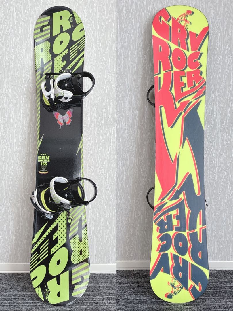 87超豪華❗️IGNIO メンズスノーボードセット☆スノボ155cm+ビン付