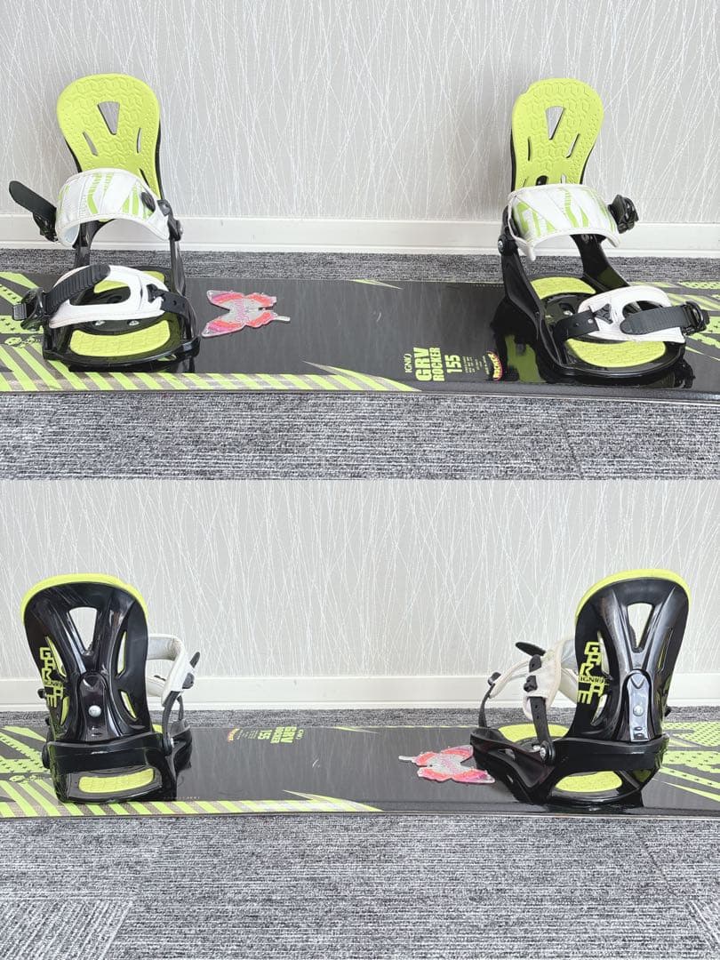 87超豪華❗️IGNIO メンズスノーボードセット☆スノボ155cm+ビン付