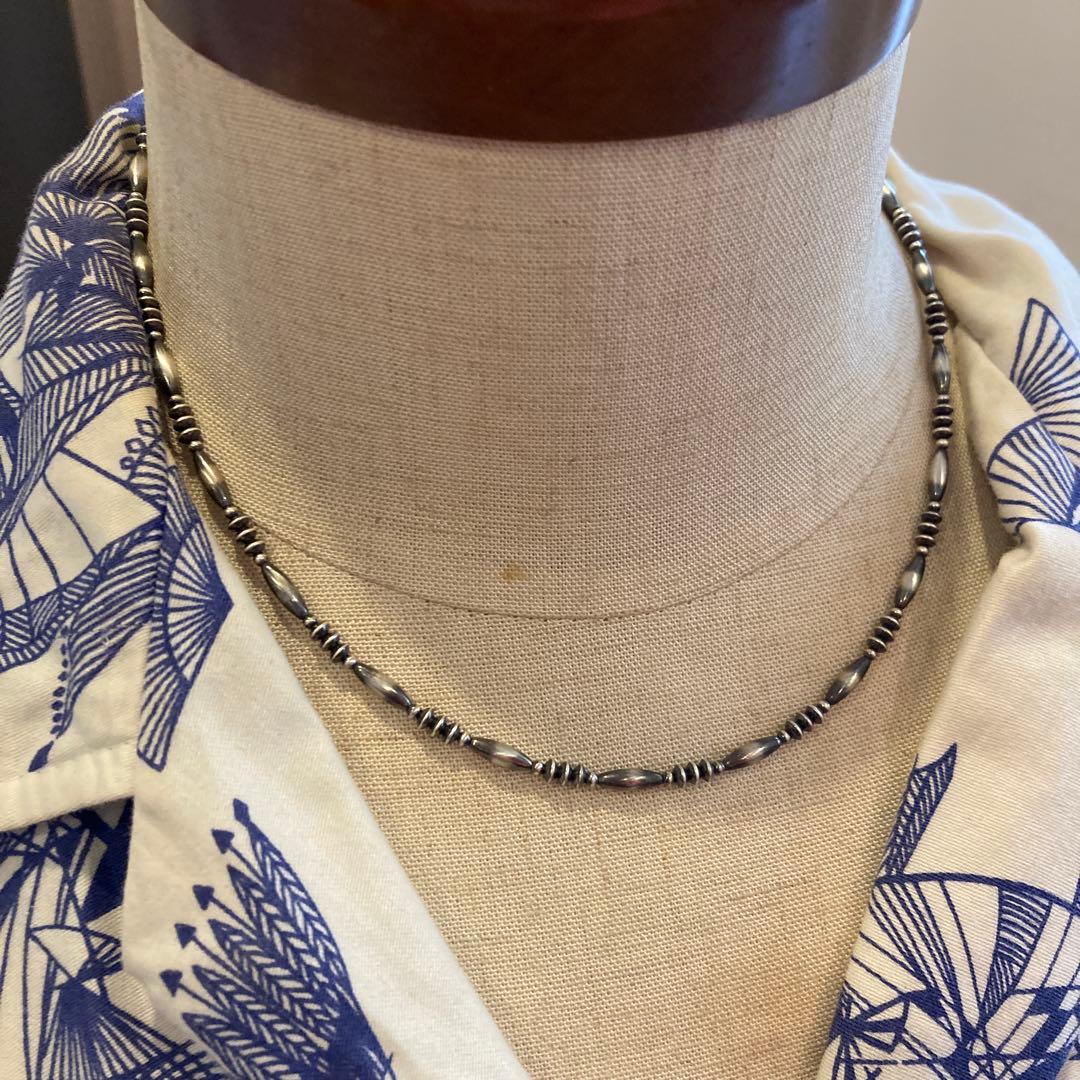 SV925製 ナバホパール 当店オリジナルデザインネックレス 44cm - メルカリ