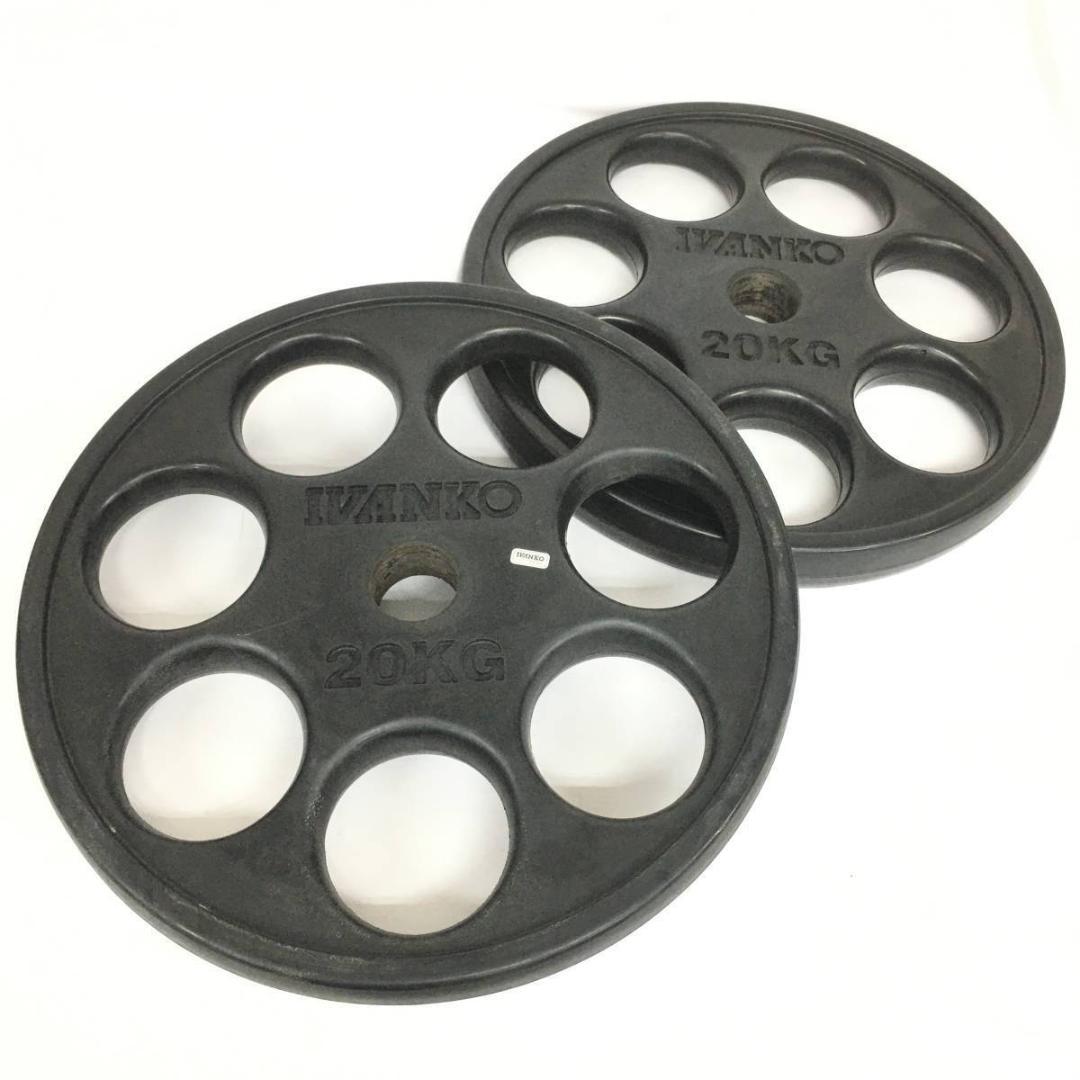 IVANKO イヴァンコ オリンピックラバー プレート 20㎏×2 計40㎏ - メルカリ