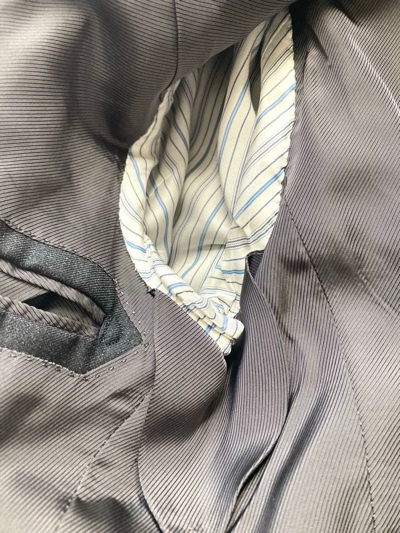 エディフィス ダークグレー ビジネス スーツセットアップ カノニコ 44