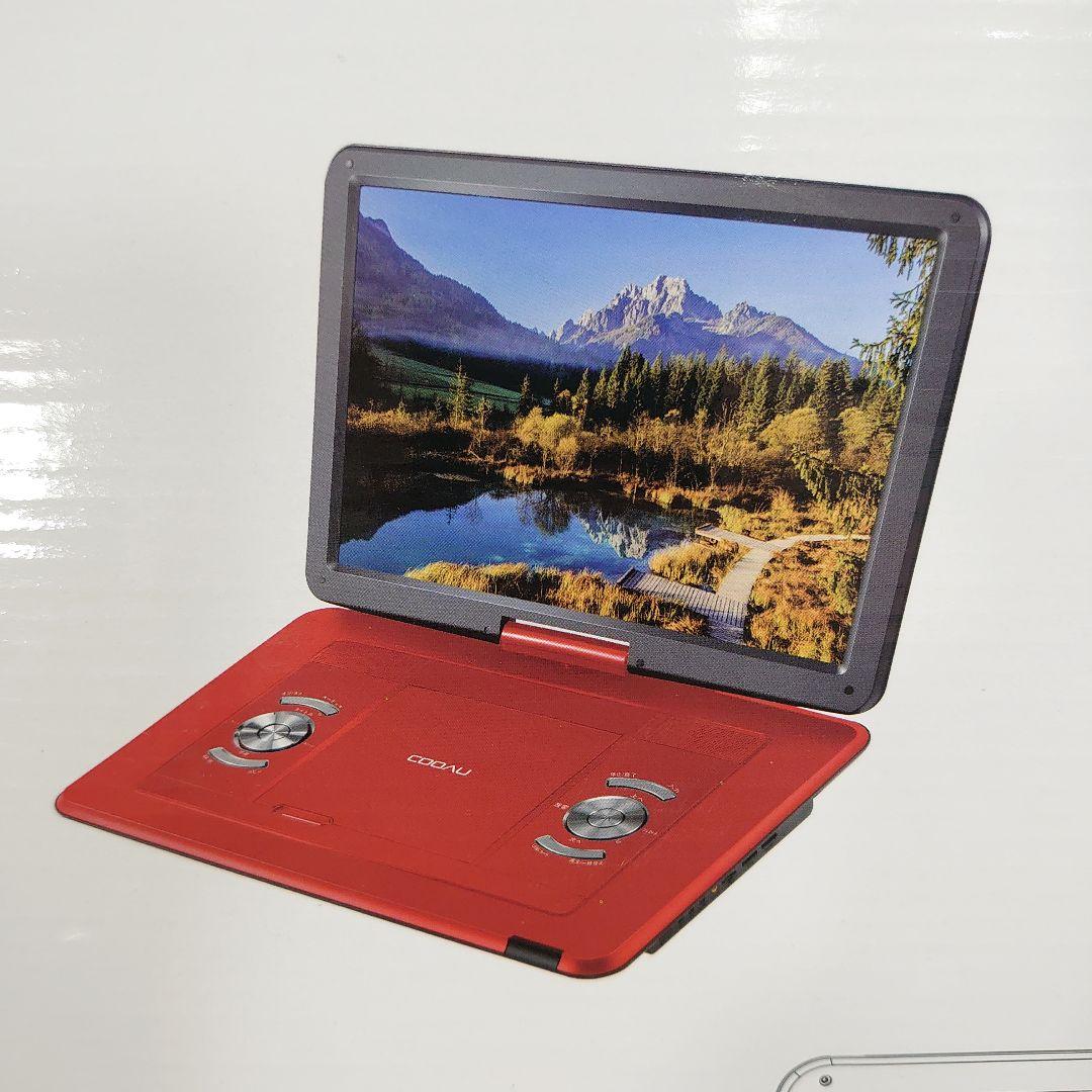未使用◇COOAU 15.6型 ポータブルDVDプレーヤー 大画面 回転 未使用◇COOAU