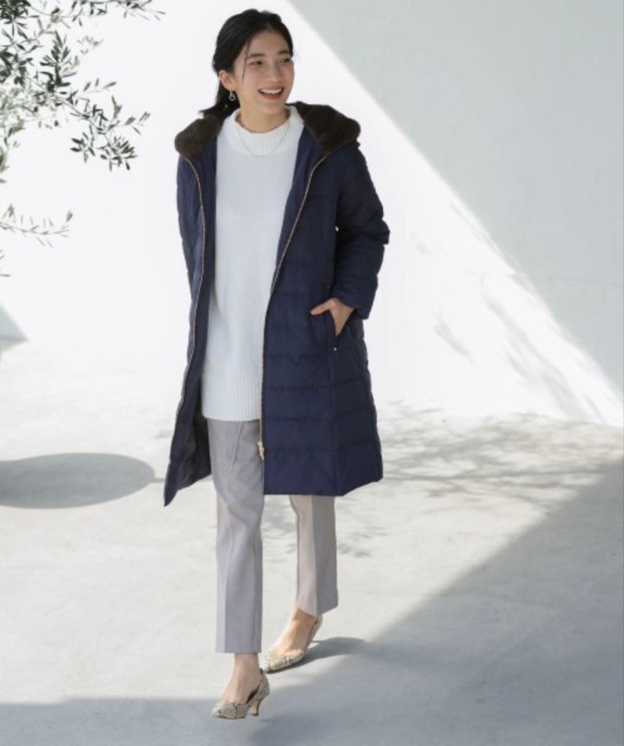 【最終価格★1月末まで】BouJeloud アウター　ダウンコート　ネイビー