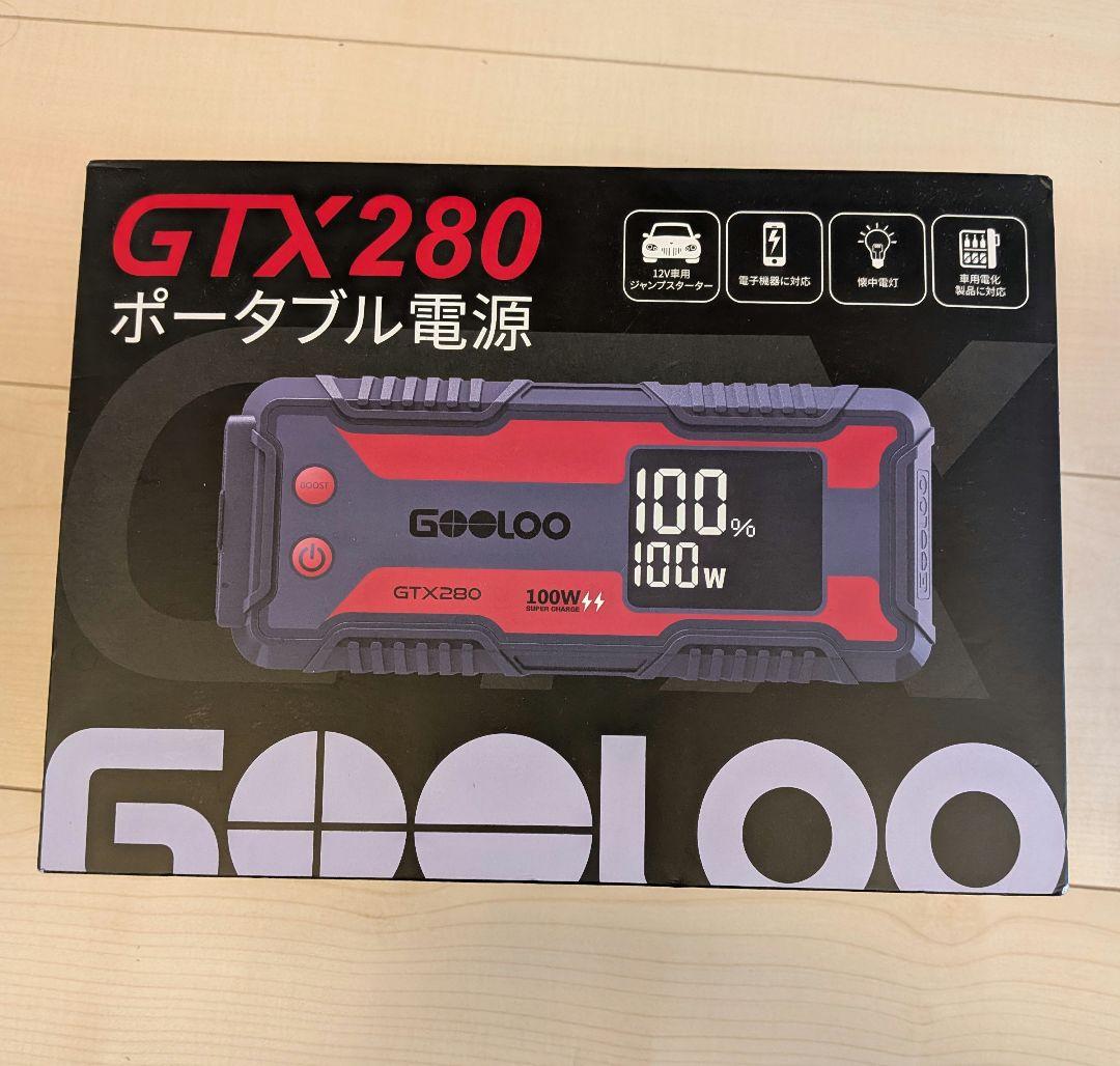 GOOLOO GTX280 ポータブル電源 バッテリー ジャンプスターター - メルカリ